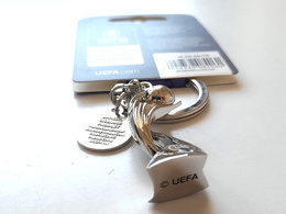 Women's Euro 2025 Switzerland trophy 3D & logo keyring (official licensed product)