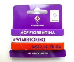 ACF Fiorenitna set of 3 silicone wristbands (official licensed product)