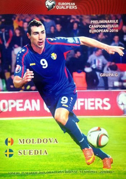 Moldova - Sweden (27.03.2015) - Official Euro 2016 qualification match programme