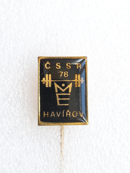  1978 European Weightlifting Championships Havirov, black badge (Czechoslovakia)