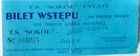Sokol Tychy - Siarka Tarnobrzeg I league match ticket (05.06.1996)