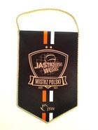 Jastrzebski Wegiel - The Poland men's volleyball Champion 2020/2021 pennant, 22 cm (official licensed product)