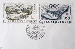 FDC Envelopes X Winter Olympic Games Grenoble 1968 (Czechoslovakia)
