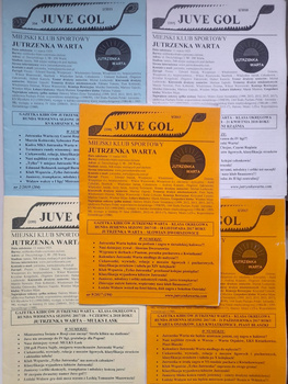 Jutrzenka Warta District League 2017-2019 official matches programmes