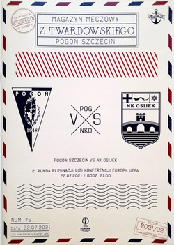 Pogon Szczecin - NK Osijek UEFA Europa Conference League (22.7.2021) official programme