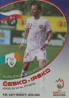 Czech - Ireland, Qualifier EURO 2008 (12.09.2007) Official Programme