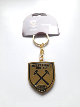 West Ham United FC big golden crest one side keyring (official product)