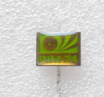 FIFA World Cup Germany 74 logo badge (official product, signature)