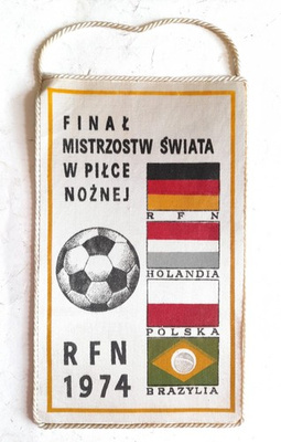 FIFA World Cup Germany 1974 top 4 pennant
