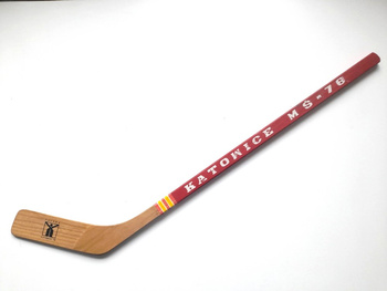 Katowice 1976 World Championship commemorative hockey stick (wooden, official product)