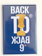 Inter Milan Back to Back. The 9th Coppa Italia magnet (official product)