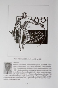 Bookplates of Polish Olympic Games competitors