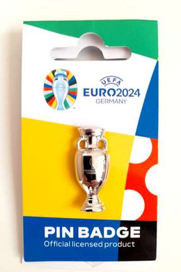 Pin of the 2D trophy UEFA Euro 2024 Germany - badge (Official Licensed Product)