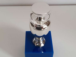 Miniature replica of the trophy of the UEFA Euro 2024 Germany, 11 cm (Official Licensed Product)
