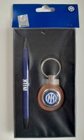 Inter Milan leather keyring & pen (official product)