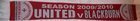 Manchester United - Blackburn Rovers Season 2009/10 official scarf