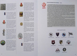 Badges of Polish sport associations in the 100th anniversary of the Olympic movement in Poland