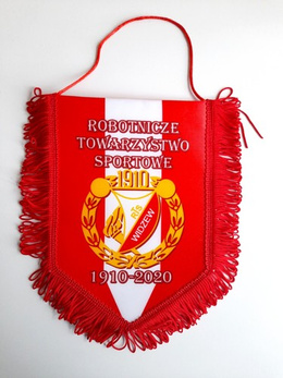 110 years of RTS Widzew Lodz pennant