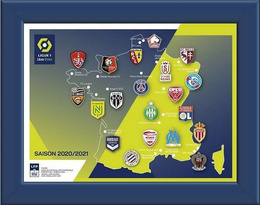 Ligue 1 Uber Eats 2020-2021 20 pins-collection (official product) 