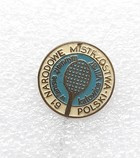 Badge of the 61st Polish National Tennis Championships (August 1987, Katowice)