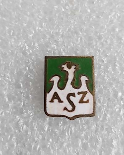 Academic Sport Association green small badge (enamel)