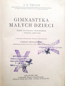 Gymnastics for young children. Resource of exercise material and lesson patterns (1931)