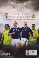 Scotland - Lithuania EURO 2012 Qualifier (06.09.2011) Official Programme