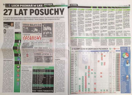 Lech Poznan - ACF Fiorentina UEFA Europa Conference League 13 and 20.4.2023 matches magazine (Przeglad Sportowy)