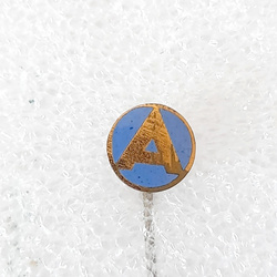 FK Academic Sofia small golden plated badge (enamel)
