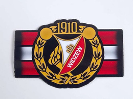 RTS Widzew Lodz emblem & colours fans magnet PVC