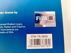 3D Official Trophy FIFA World Cup gold-plated big replica with Pedestal (Official Licensed Product) 21 cm