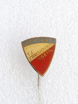 TJ Zbrojovka Vsetin ice hockey club badge (lacquer)