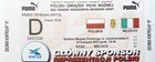 Poland - Italy UEFA Euro U-21 play-off match ticket (10.11.2001) - price 10 zl tribune D