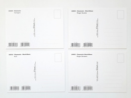 Chamonix 1924 Winter Olympic Games and winter sports retro postcards, (set of 4)