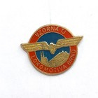 VTJ Lokomotiva Brno ice hockey badge (lacquer)