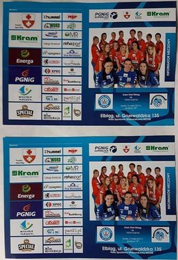 Set of 10 programs Kram Start Elbląg women's handball (2016-2017
