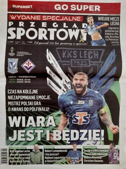 Lech Poznan - ACF Fiorentina UEFA Europa Conference League 13 and 20.4.2023 matches magazine (Przeglad Sportowy)