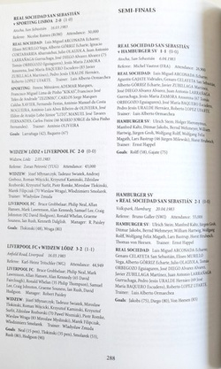 The Complete Results & Line-ups of the European Champion Clubs' Cup 1955-1991 - the knockout years