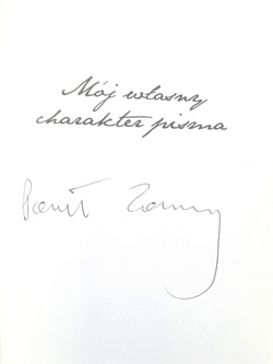 My own handwriting (Pawel Zarzeczny) with autograph