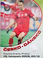 Czech Republic - Denmark friendly match (15.11.2006) official programme
