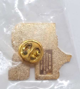 FIFA World Cup France 1998 mascot badge (official product, signature)