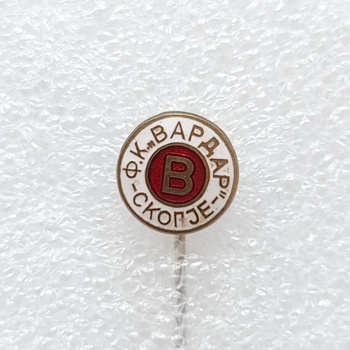 FK Vardar Skopje badge (Macedonia, enamel, signature)