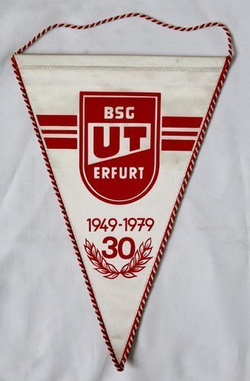 30th Anniversary BSG Umformtechnik Erfurt (East Germany) pennant