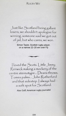 Rugby Wit. Quips and Quotes For the Rugby-Obsessed