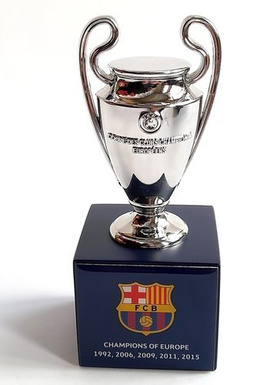 FC Barcelona UEFA Champions League Mini Replica Trophy (official licensed product)