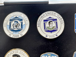 Pafos FC crest history set of 6 pin badges in etui (official product - limited edition)