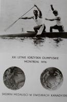 Jerzy Opara i Andrzej Gronowicz (canoeing) - The Silver medalists of C-2 race XXI Olympic Games Montreal 1976
