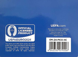 Pin-set of the 10 host cities with 2D trophy miniature UEFA Euro 2024 Germany badges (Official Licensed Product)