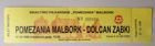 Pomezania Malbork - Dolcan Zabki 27.10.1996 - Second League match ticket