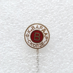 FK Vardar Skopje badge (Macedonia, enamel, signature)